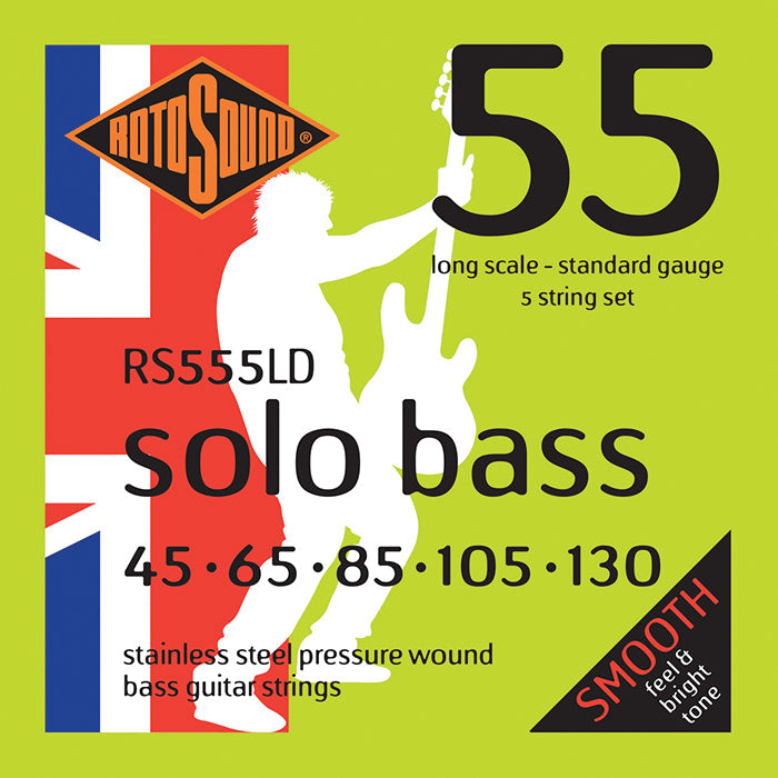 130 String Bass Rotosound RS555LD Solo Bass Standard Gauge Bass String Set | 45-130