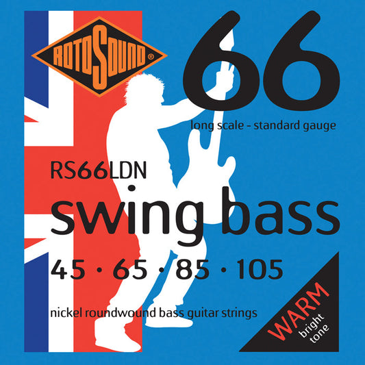 Rotosound RS66LDN Swing Bass 66 Standard Gauge Bass String Set | 45-105 | Nickel