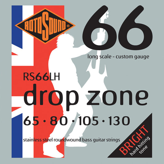 Rotosound RS66LH Swing Bass 66 Drop Zone Bass String Set | 65-130