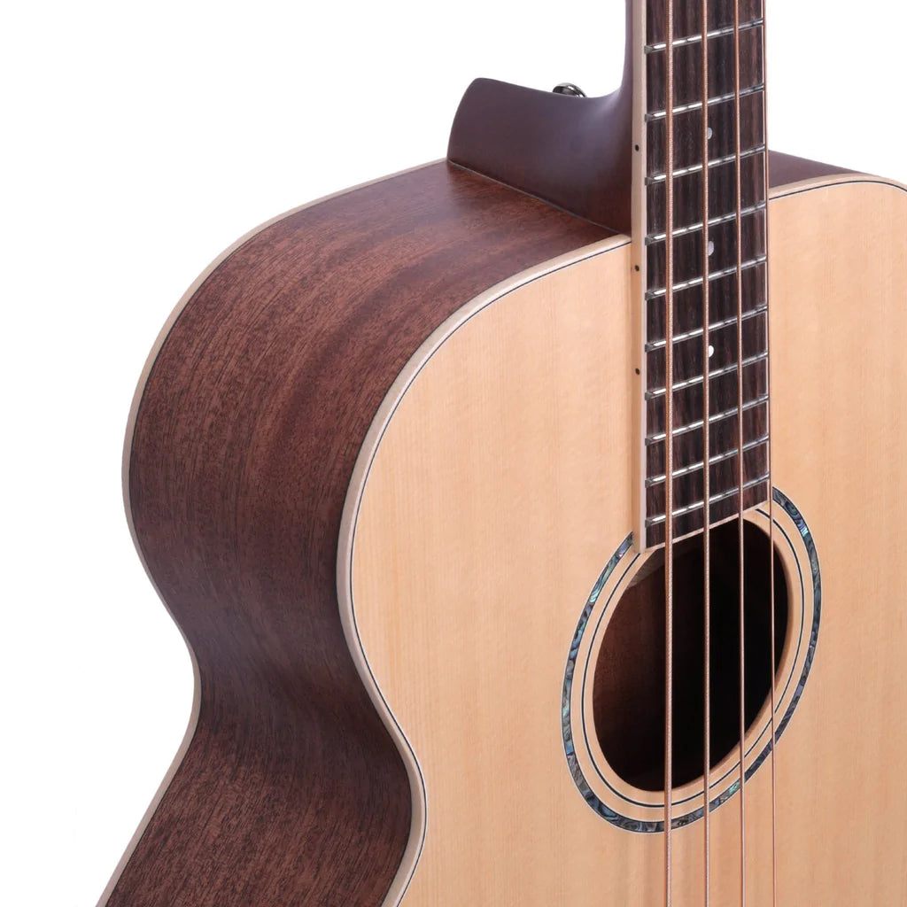 Timberidge 1 Series Acoustic Bass Guitar | 4-String | Natural Satin