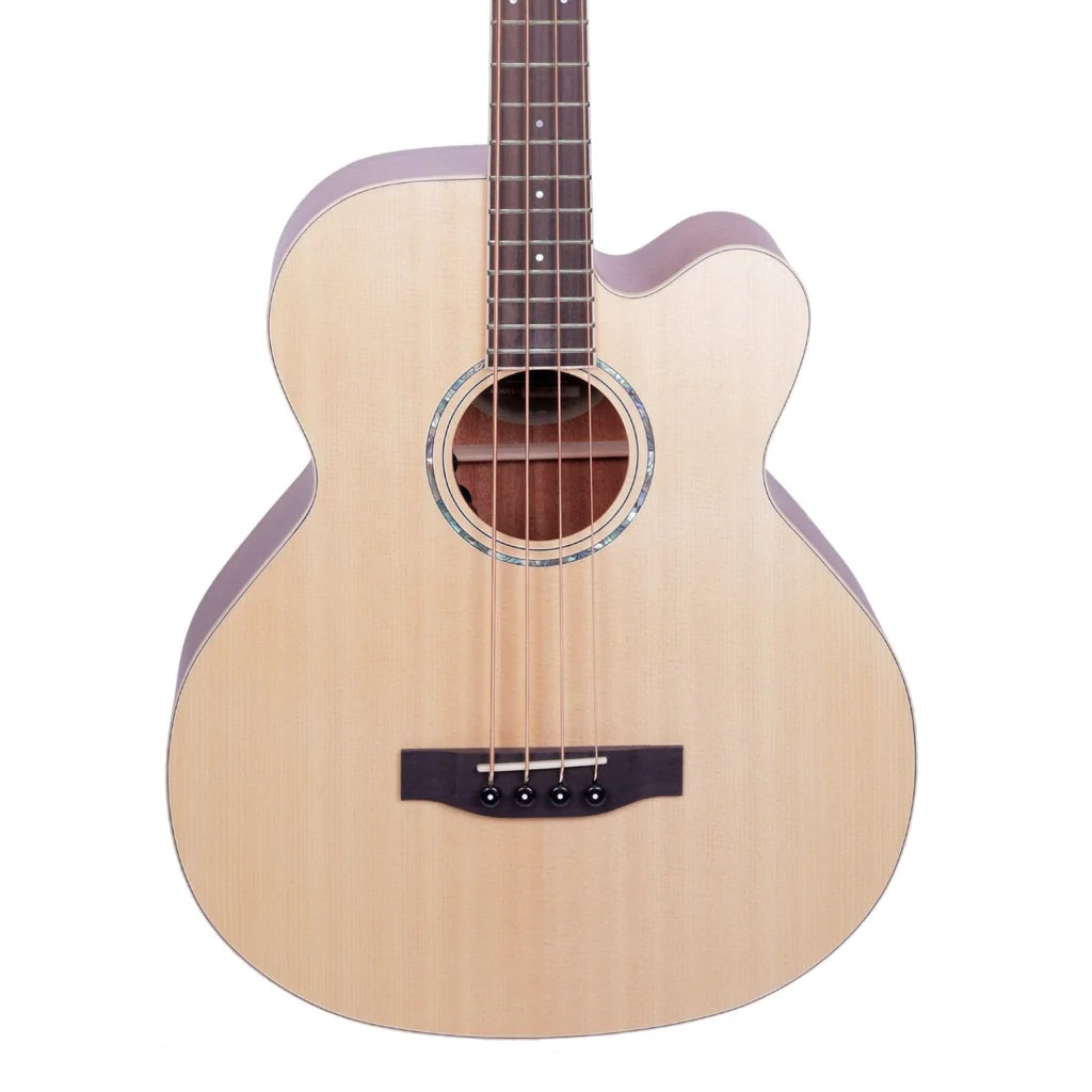 Timberidge 1 Series Acoustic Bass Guitar | 4-String | Natural Satin | Cutaway