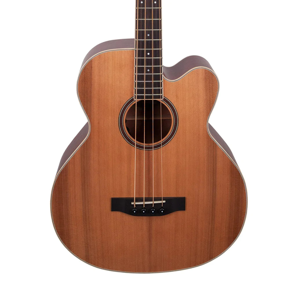 Timberidge 4 Series Acoustic Bass Guitar | 4-String | Natural Satin | Cutaway