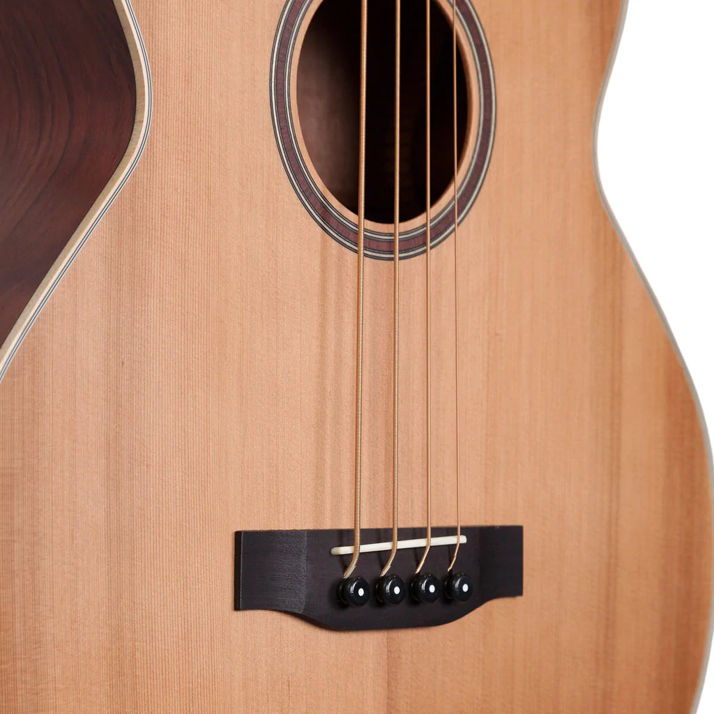 Timberidge 4 Series Acoustic Bass Guitar | 4-String | Natural Satin | Cutaway