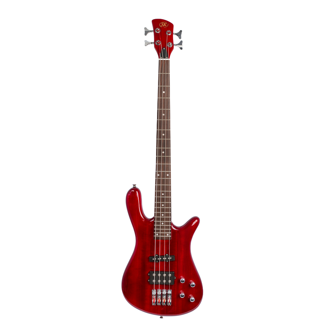 SX Contemporary Series Electric Bass | Transparent Wine Red