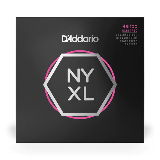 D'Addario NYXLS45100 | NYXL Nickel Wound Bass Strings 45-100 Gauge | Regular Light | Double Ball End