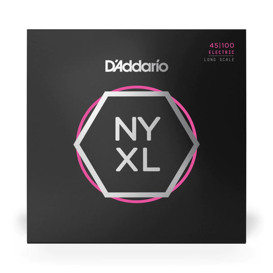 D'Addario NYXL45100 | NYXL Nickel Wound Bass Strings 45-100 Gauge | Regular Light