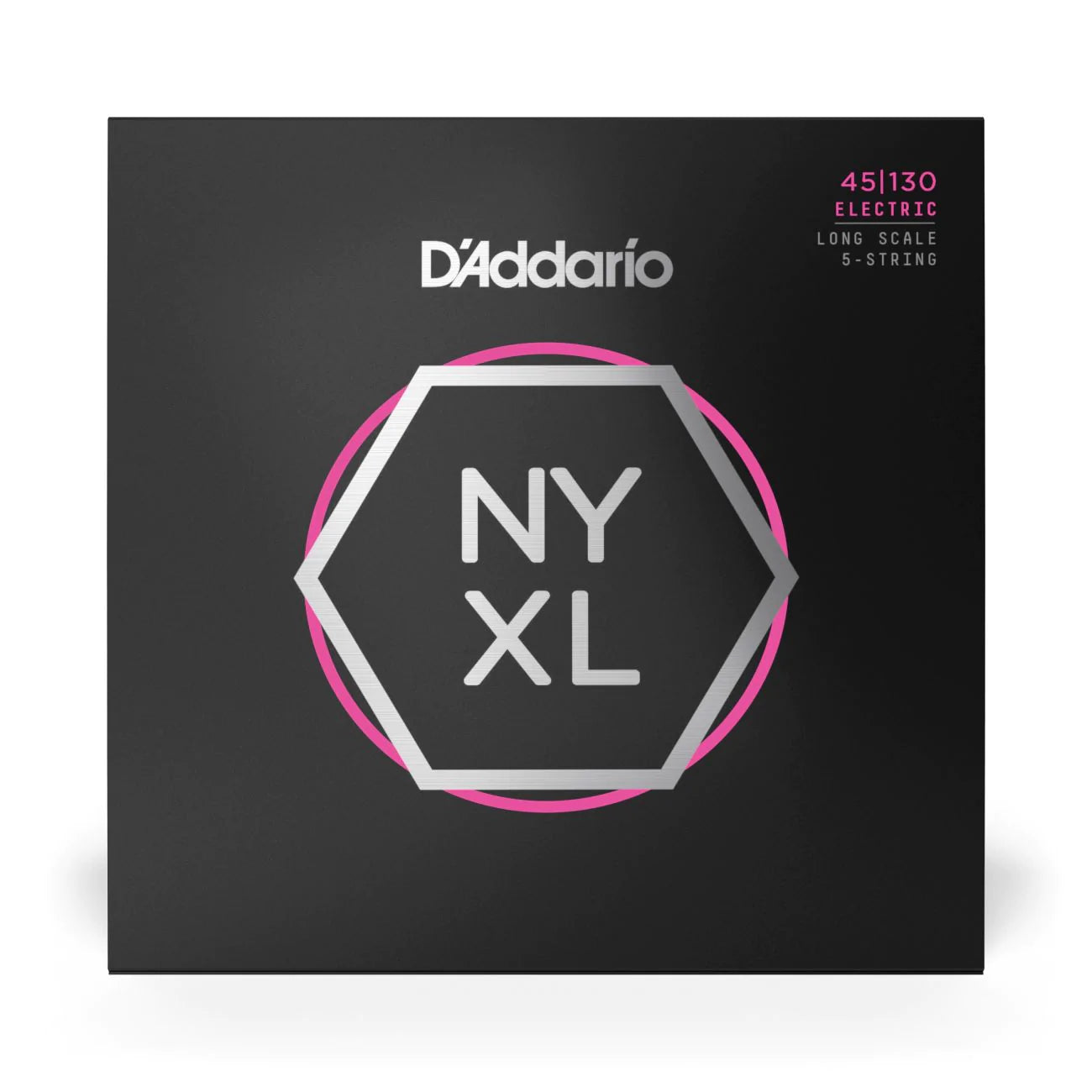 D'Addario NYXL45130 | NYXL Nickel Wound Bass Strings 45-130 Gauge | Regular Light | 5-String