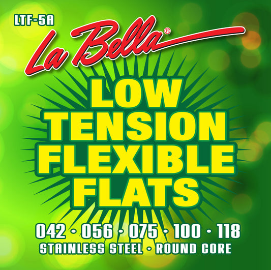 La Bella LTF-5A Low Tension Flexible Flats, 5-String 42-118
