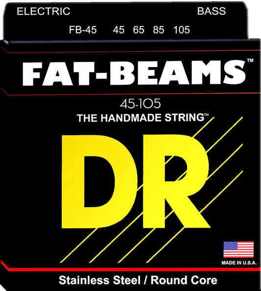 DR Fat-Beams™ Stainless Bass Strings 45-105 Gauge | Medium