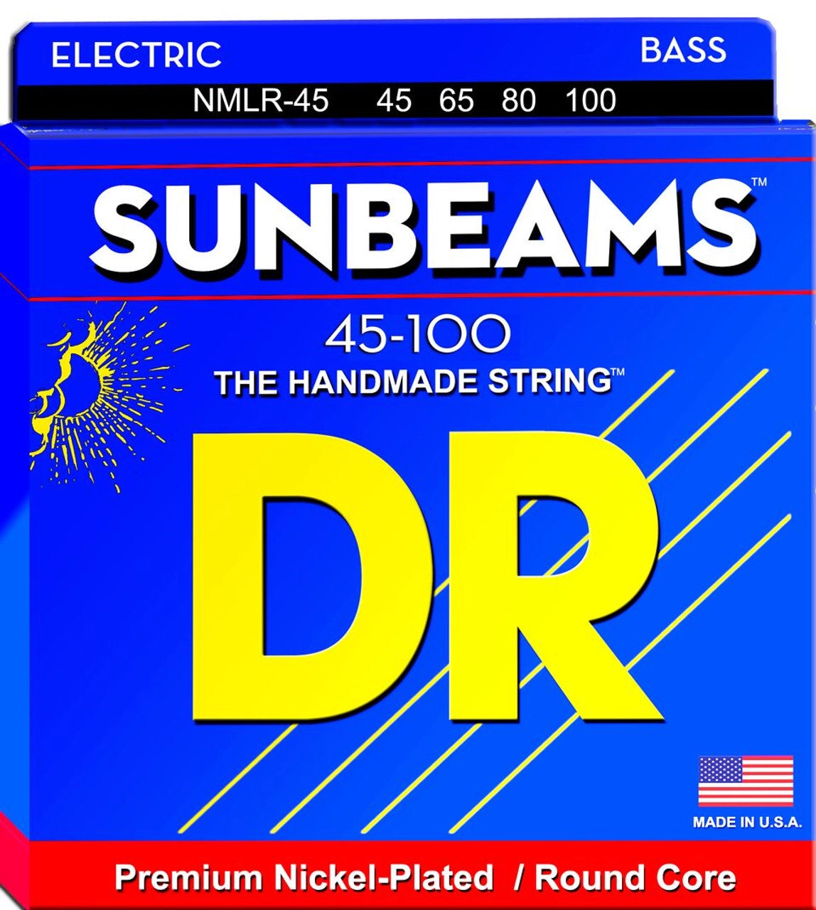 DR Sunbeams Premium Nickel-Plated Bass Strings 45-100 Gauge | Light/Medium