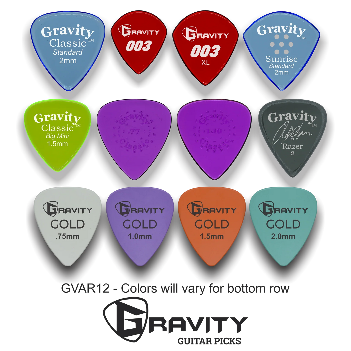 Gravity Picks 12-Pick Variety Pack