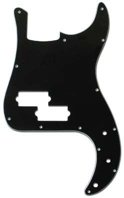 Allparts P Bass Pickguard - Black 3 Ply